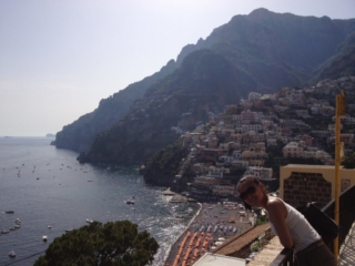 Posing in Positano